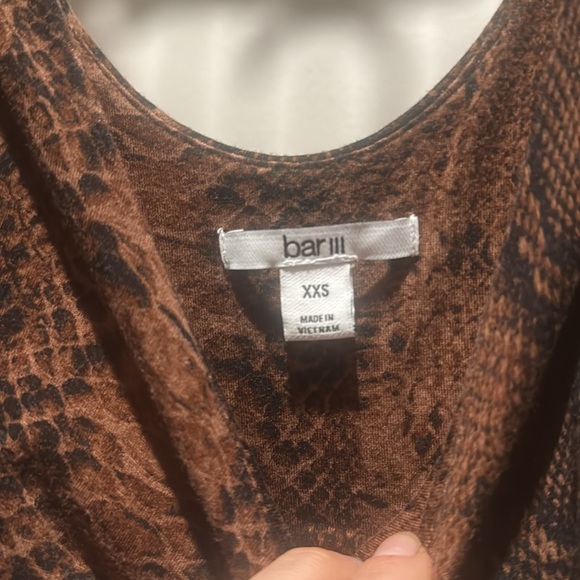 Bar III Snakeskin Bodycon Dress - Picture 4 of 4